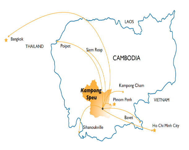 Kampong Speu map